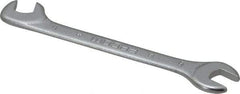 Facom - 6mm Stubby Extra Thin Open End Wrench - 3-9/64" OAL, Double End, Satin Finish, 15° & 75° Head Angle - Caliber Tooling