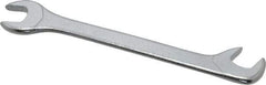 Facom - 7mm Stubby Extra Thin Open End Wrench - 3-9/64" OAL, Double End, Satin Finish, 15° & 75° Head Angle - Caliber Tooling