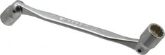 Facom - 14 & 15", 12 Point, Satin Chrome Coated, Double Flex-End Socket Wrench - 9-11/32" OAL, 33mm Head Thickness - Caliber Tooling