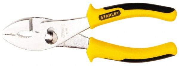 Stanley - 6-5/8" OAL, 1-27/64" Jaw Length, Slip Joint Pliers - 2 Positions, Serrated Jaw, Slip Joint Head, Slip Joint Plier Tool, Serrated Pipe Jaw - Caliber Tooling