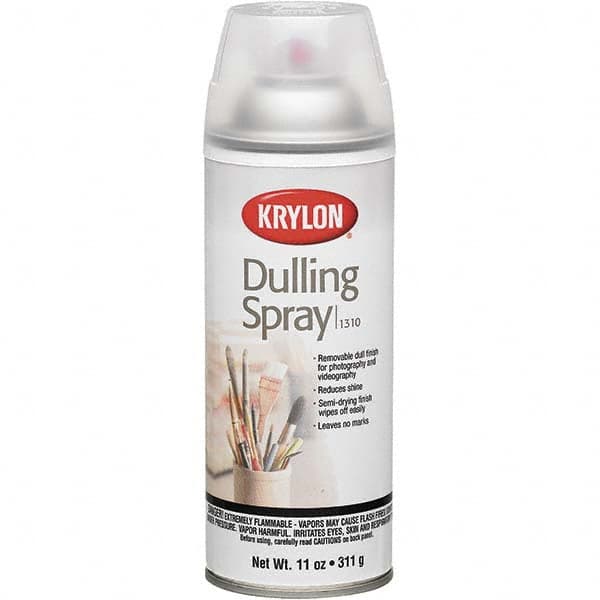 Krylon - Clear, Flat, Dulling Spray Paint - 15 to 20 Sq Ft per Can, 12 oz Container - Caliber Tooling