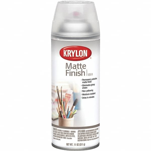 Krylon - Clear, Matte, Acrylic Enamel Spray Paint - 15 to 20 Sq Ft per Can, 16 oz Container - Caliber Tooling