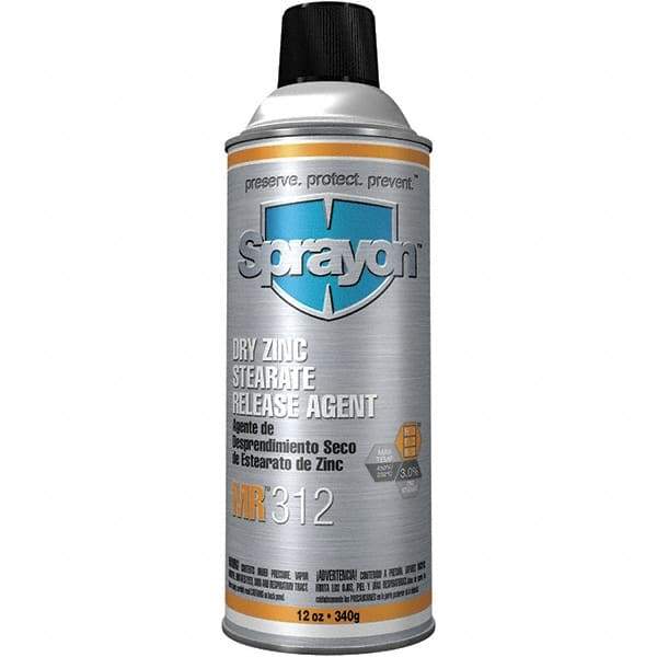 Sprayon - 16 Ounce Aerosol Can, White, General Purpose Mold Release - Zinc Stearate Composition - Caliber Tooling