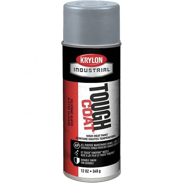 Sprayon - High Temp Aluminum (Color), Metallic, Acrylic Enamel Spray Paint - 15 to 20 Sq Ft per Can, 16 oz Container - Caliber Tooling