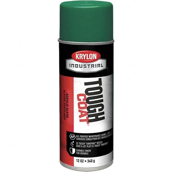 Krylon - Machinery Green, 12 oz Net Fill, High Gloss, Enamel Spray Paint - 20 to 25 Sq Ft per Can, 16 oz Container, Use on Conduits, Ducts, Electrical Equipment, Machinery, Metal, Motors, Pipelines & Marking Areas, Railings, Steel Bars, Tool Boxes, Tools - Caliber Tooling