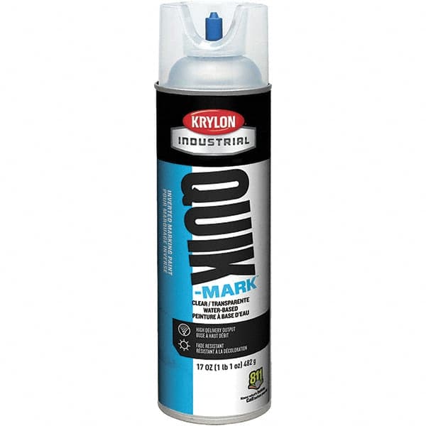 Krylon - 20 fl oz Clear Marking Paint - 50 to 60 Sq Ft Coverage, Water-Based Formula - Caliber Tooling