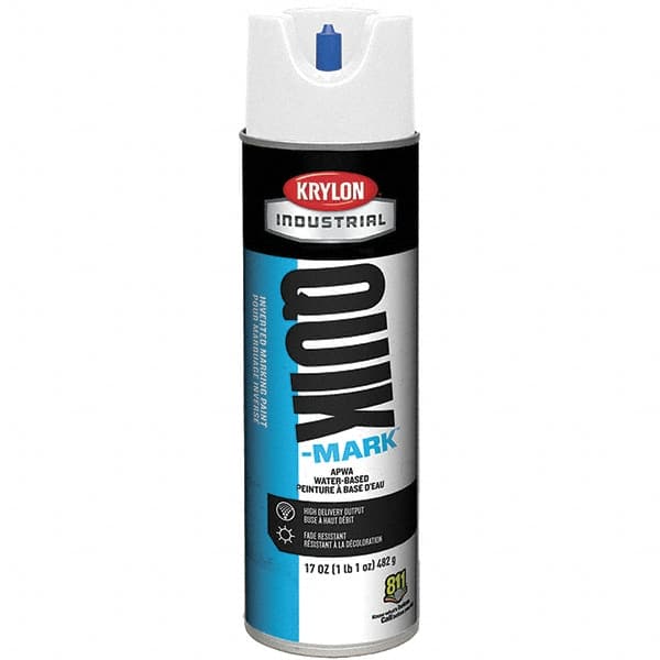 Krylon - 20 fl oz White Marking Paint - 50 to 60 Sq Ft Coverage, Water-Based Formula - Caliber Tooling