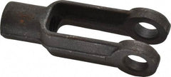 Gibraltar - 1/2-20 Thread, 1-1/8" Yoke Width, Carbon Steel, Tapped Yoke - 1/2" Hole Diam, 1-7/8" Hole Center to Neck, 15/16" Yoke Arm Height, 13/16" Neck Diam, 1-1/8" Neck Length, 3" OAL - Caliber Tooling