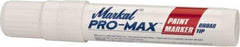 Markal - White Paint Marker - Broad Tip, Alcohol Base Ink - Caliber Tooling