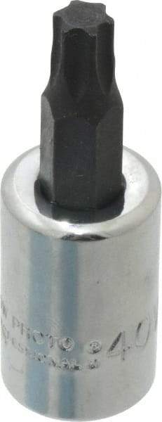 Proto - 3/8" Drive, T40 Torx Bit Socket - 1-31/32" OAL - Caliber Tooling