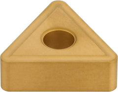 Hertel - TNMG666 R Grade HC335 Carbide Turning Insert - TiC/TiCN/TiN Finish, 60° Triangle, 3/4" Inscr Circle, 3/8" Thick, 3/32" Corner Radius - Caliber Tooling