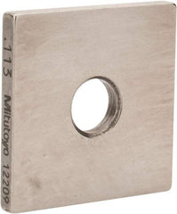 Mitutoyo - 0.113" Square Steel Gage Block - Accuracy Grade 0, Includes Certificate of Inspection - Caliber Tooling