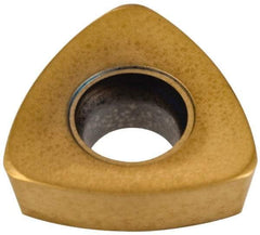 Seco - 218.19100 M06 Grade F40M Carbide Milling Insert - TiAlN/TiN Finish, 0.109" Thick, 0.278" Inscribed Circle, 0.031" Corner Radius - Caliber Tooling