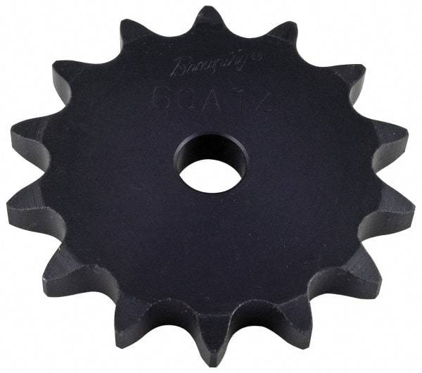 Browning - 45 Teeth, 5/8" Chain Pitch, Chain Size 50, "A" Plate Roller Chain Sprocket - 3/4" Bore Diam, 8.96" Pitch Diam, 9.31" Outside Diam - Caliber Tooling