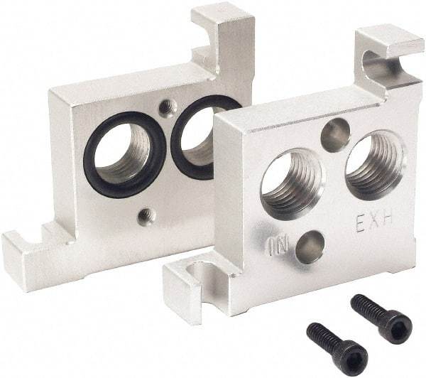 ARO/Ingersoll-Rand - Solenoid Valve End Plate Kit - Use with 3-Way or 4-Way Premair Series Valve Stack - Caliber Tooling