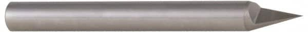 Accupro - 3/8 Inch Diameter, 4 Inch Overall Length, 1/2 Inch Split Length, Solid Carbide, Conical Point Split End Carbide Blank - Single End, 30° Point - Caliber Tooling