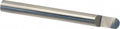 Accupro - 1/4 Inch Diameter, 2-1/2 Inch Overall Length, 3/8 Inch Split Length, Solid Carbide, Full Radius Split End Carbide Blank - Single End - Caliber Tooling