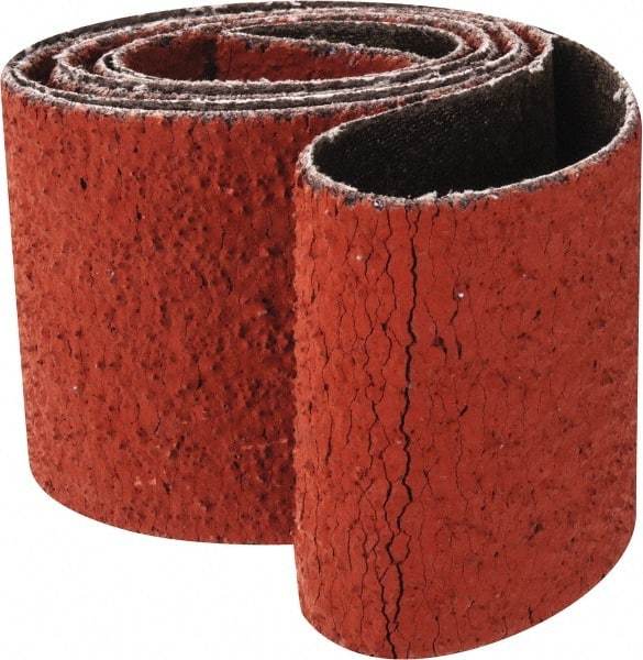 3M - 2" Wide x 48" OAL, 36 Grit, Ceramic Abrasive Belt - Ceramic, Very Coarse, Coated, YF Weighted Cloth Backing, Wet/Dry, Series 777F - Caliber Tooling