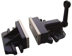 Interstate - 6" Jaw Width, Horizontal Stationary Machine Vise - Manual Operation, 1 Station, 13" Long x 2-29/32" Deep, 2-3/4" Jaw Height - Caliber Tooling