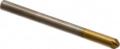 Melin Tool - 1/8" Head Diam, 1/8" Shank Diam, 6 Flute 90° Cobalt Countersink - Caliber Tooling