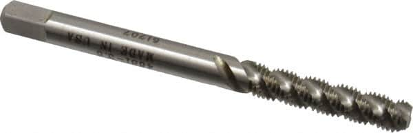 Heli-Coil - M3.5x0.60 Metric Coarse, 3 Flute, Bottoming Chamfer, Bright Finish, High Speed Steel Spiral Flute STI Tap - Right Hand Flute, 2-1/8" OAL, 4.27mm Shank Diam, 3/4" Thread Length, 5H Class of Fit - Exact Industrial Supply