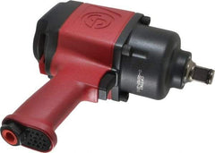 Chicago Pneumatic - 3/4" Drive, 6,300 RPM, 1,200 Ft/Lb Torque Impact Wrench - Pistol Grip Handle, 850 IPM, 7.5 CFM, 90 psi, 3/8" NPTF Inlet - Caliber Tooling