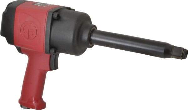 Chicago Pneumatic - 3/4" Drive, 6,300 RPM, 1,200 Ft/Lb Torque Impact Wrench - Pistol Grip Handle, 850 IPM, 7.5 CFM, 90 psi, 3/8" NPTF Inlet - Caliber Tooling