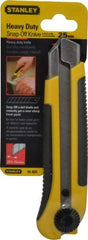 Stanley - Snap Utility Knife - 5-7/16" Blade, Yellow & Black ABS/Rubber Handle, 1 Blade Included - Caliber Tooling