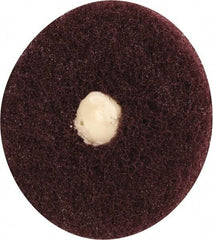 Merit Abrasives - 3" Diam, Medium Mounted Scrubber Buffing Wheel - 1 Ply, Very Fine Grade, 1/4" Shank Diam, 8,000 RPM - Caliber Tooling