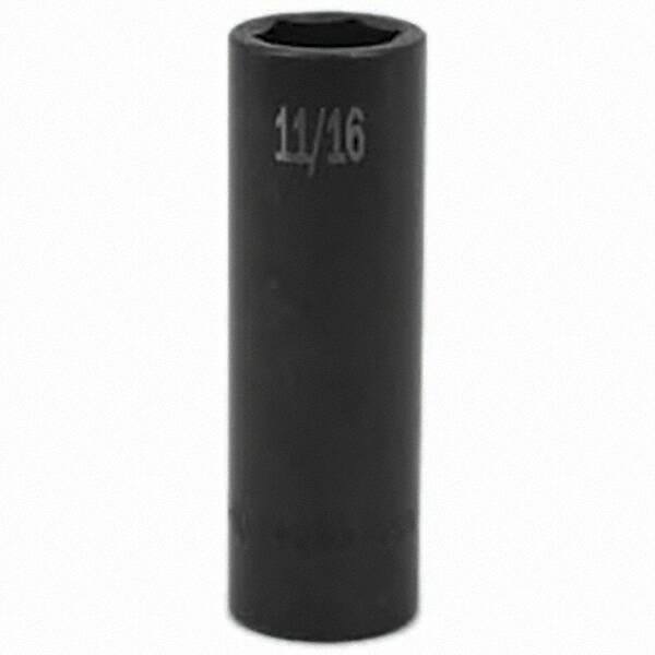 SK - Impact Socket - 1/2"DR 11/16" DEEP IMPACT SOCKET - Caliber Tooling