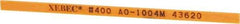 Value Collection - Rectangular, Ceramic Fiber Finishing Stick - 4" Long x 5/32" Wide x 1/32" Thick, 400 Grit, Super Fine Grade - Caliber Tooling