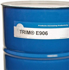 Master Fluid Solutions - Trim E906, 54 Gal Drum Emulsion Fluid - Water Soluble, For Cutting, Drilling, Tapping, Reaming - Caliber Tooling