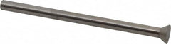 Dayton Lamina - 0.225" Head Diam, 1/8" Shank Diam, Quill Head, High Speed Steel Solid Mold Die Blank & Punch - 60° Head Angle, 0.0875" Head Height, 2" OAL, Blank Punch, KWX Series - Caliber Tooling