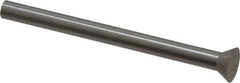 Dayton Lamina - 9/32" Head Diam, 5/32" Shank Diam, Quill Head, High Speed Steel Solid Mold Die Blank & Punch - 60° Head Angle, 7/64" Head Height, 2" OAL, Blank Punch, KWX Series - Caliber Tooling