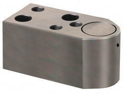 Dayton Lamina - 1/2" Shank Diam, 2-1/4" Base Length x 1-1/4" Base Width x 1-1/4" Base Height, 3/8-16 Thread, Alloy Steel Mold Punch Retainer - 5/16" Dowel Diam, 31/32" Length Between Dowel & Screw, 1-1/2" Thread Length, Ball Lock, Light Duty (LRE) Series - Caliber Tooling