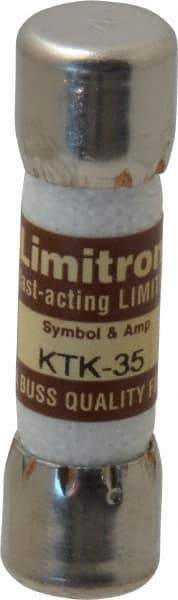 Cooper Bussmann - 600 VAC, 35 Amp, Fast-Acting General Purpose Fuse - Fuse Holder Mount, 1-1/2" OAL, 100 at AC kA Rating, 13/32" Diam - Caliber Tooling