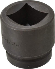 Proto - 1" Drive 1-1/2" Impact Socket - 4 Points, 2-1/2" OAL - Caliber Tooling