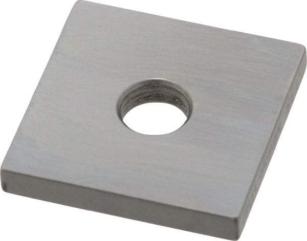 Mitutoyo - 0.138" Square Steel Gage Block - Accuracy Grade 0, Includes Certificate of Inspection - Caliber Tooling