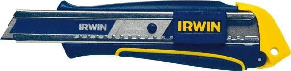 Irwin - Snap Utility Knife - Blue & Yellow Handle, 1 Blade Included - Caliber Tooling