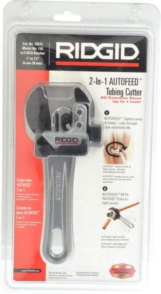 Ridgid - 1/4" to 1-1/8" Pipe Capacity, Close Quarters Autofeed - Caliber Tooling