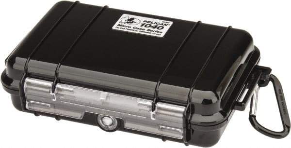 Pelican Products, Inc. - 5-1/16" Wide x 5-1/16" Deep x 2-1/8" High, Clamshell Hard Case - Black, Polycarbonate - Caliber Tooling