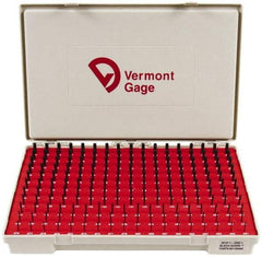 Vermont Gage - 190 Piece, 0.061-0.25 Inch Diameter Plug and Pin Gage Set - Plus 0.0002 Inch Tolerance, Class ZZ - Caliber Tooling