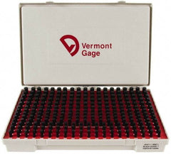 Vermont Gage - 250 Piece, 0.251-0.5 Inch Diameter Plug and Pin Gage Set - Plus 0.0002 Inch Tolerance, Class ZZ - Caliber Tooling