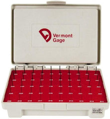 Vermont Gage - 50 Piece, 0.011-0.06 Inch Diameter Plug and Pin Gage Set - Plus 0.0002 Inch Tolerance, Class ZZ - Caliber Tooling