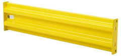 Steel King - 8-3/4' Long x 9-3/4" High, Yellow Steel Straight Standard Guard Rail - 2 Rails Accommodated, 2-5/8" Deep, 69 Lb - Caliber Tooling