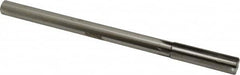 Made in USA - 0.636" Carbide-Tipped 6 Flute Chucking Reamer - Straight Flute, 9/16" Straight Shank, 2-1/4" Flute Length, 9" OAL - Caliber Tooling