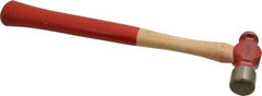 Proto - 1/2 Lb Head Ball Pein Hammer - Wood Handle with Red Laquer Grip, 12" OAL - Caliber Tooling