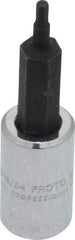 Proto - 1/4" Drive, 5/64" Hex Bit Socket - 1-7/8" OAL, 1" Bit Length - Caliber Tooling