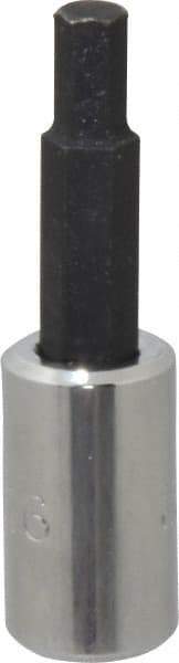 Proto - 1/4" Drive, 3/16" Hex Bit Socket - 1-7/8" OAL, 1" Bit Length - Caliber Tooling