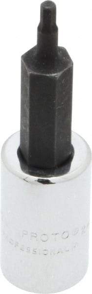 Proto - 1/4" Drive, 2mm Hex Bit Socket - 1-7/8" OAL, 1" Bit Length - Caliber Tooling